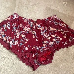 Flowly Floral High Waisted Shorts